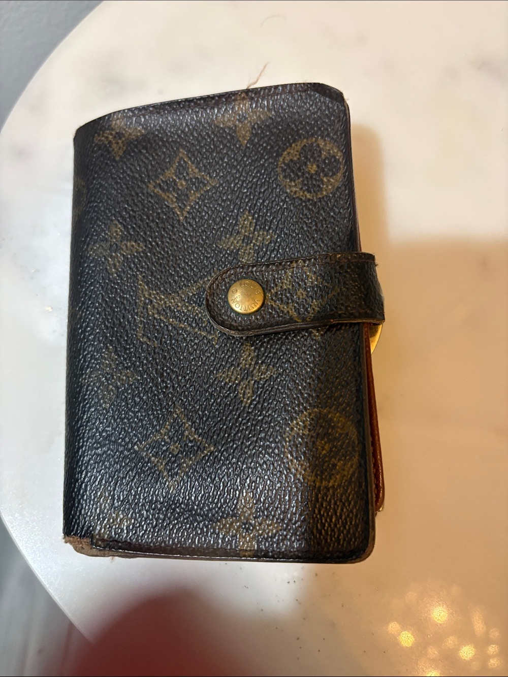 Louis Vuitton Brown Monogram Canvas Snap Wallet